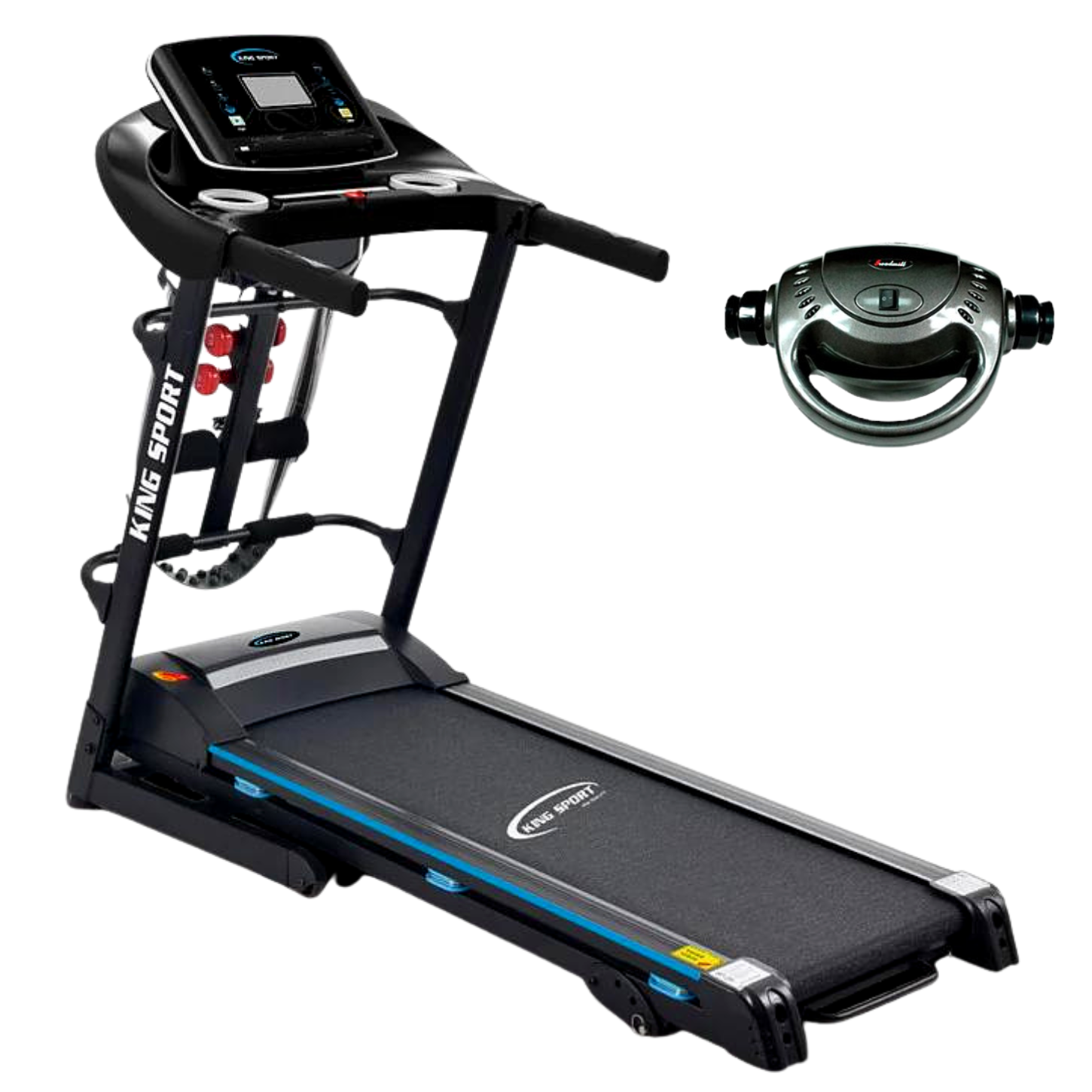 Бігова доріжка з масажером King Sport T350M до 120 кг з кутом нахилу електрична (KI-T350M)