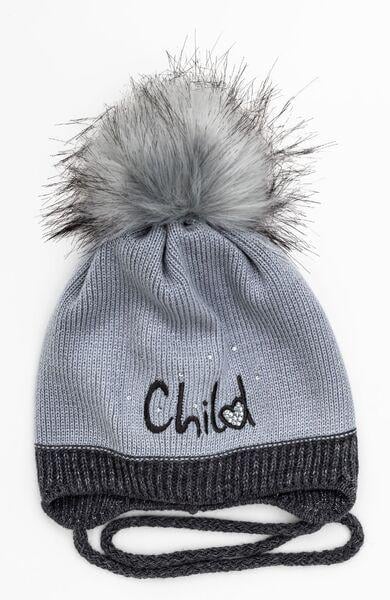 Шапка детская для девочек Сабина D982 флис 44-48 см Бежевый - фото 2