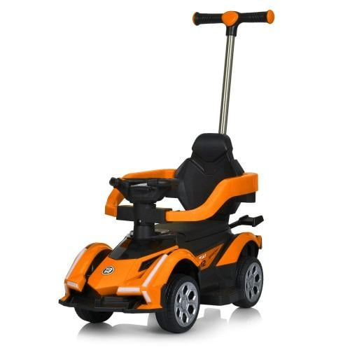 Автомобіль дитячий електричний 3в1 Bambi Racer M 5781EBLR-7 з батьківською ручкою та пультом керування Помаранчевий