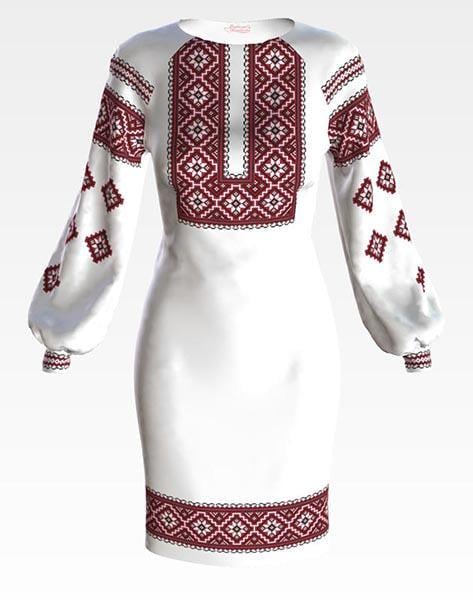 Заготовка жіночого плаття ПЛ068 Старовинний орнамент для вишивання бісером та нитками з домотканого полотна Льняний (ПЛ068дМ) Заготовка жіночого плаття ПЛ068 Старовинний орнамент для вишивання бісером та нитками з домотканого полотна Льняний (ПЛ068дМ)