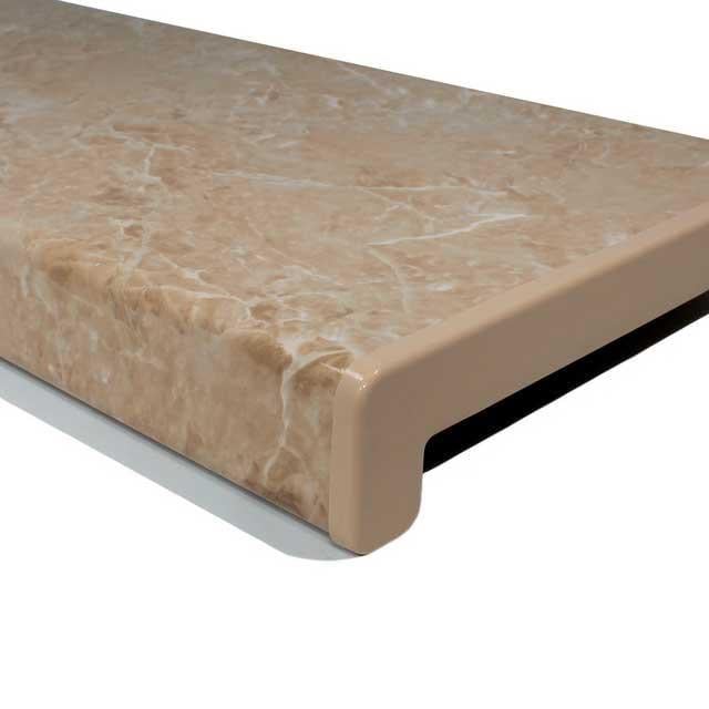 Подоконник Crystalit 150 мм Оникс глянцевый Подоконник Crystalit 150 мм Оникс глянцевый