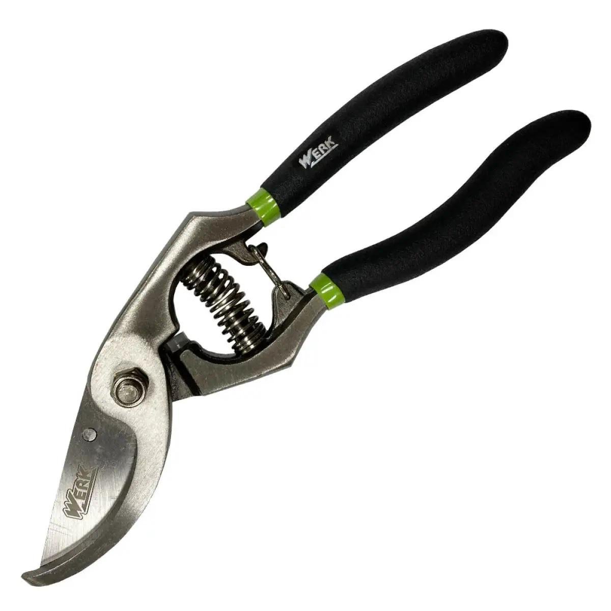 Секатор садовый кованый изогнутый из стали 200 мм (81019)