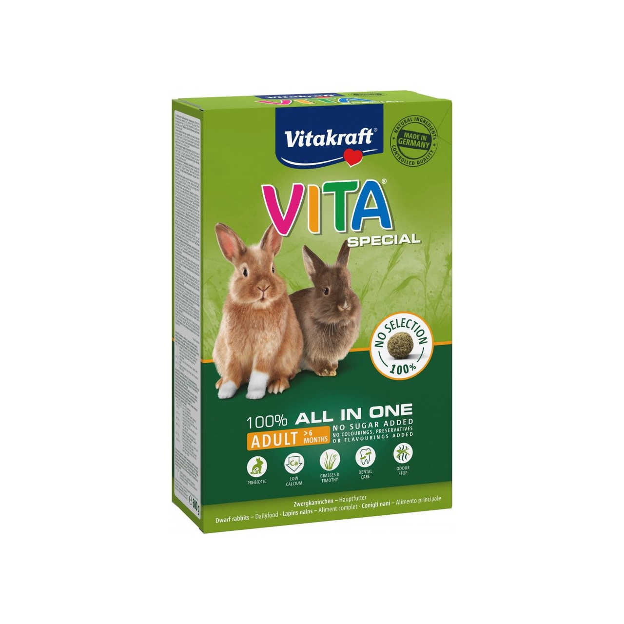 Корм Vitakraft Special для декоративних гризунів та кроликів 600 г (4008239652188)