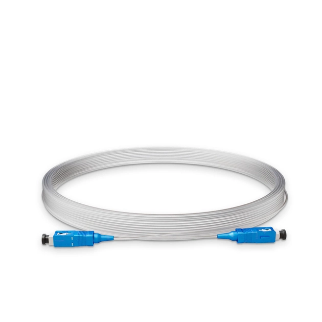 Патч-корд оптичний Simplex NanoConnect SC/UPC-SC/UPC PVC Singlemode G.657.А2 SM Flex 0,9 мм 20 м Прозорий (11001)