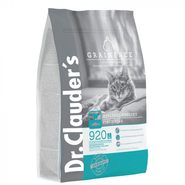 Корм сухой беззерновой для кошек Dr.Clauder's High Premium Grainfree Cat Poultry Fish 400 г (12664973)