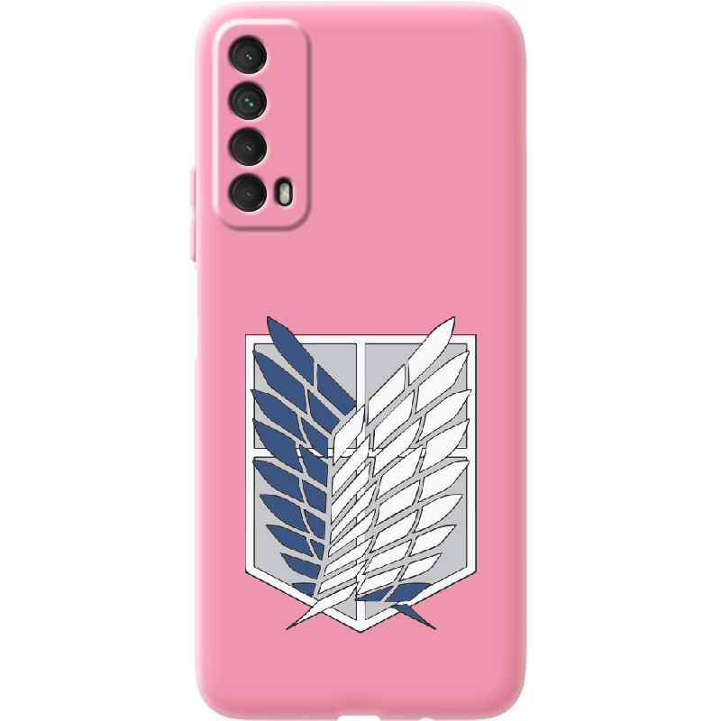 Чехол Boxface Huawei P Smart 2021 Атака Титанов Крылья Свободы Розовый силикон (41133-bk88-41821)