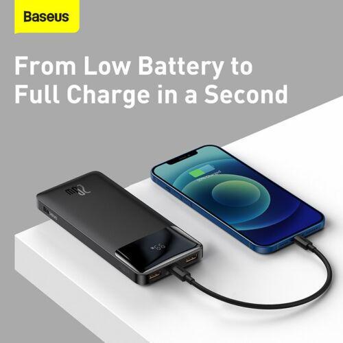 Повербанк Baseus 10000 mAh 20 Вт USB + USB C для мобільного телефону (9119237) - фото 7