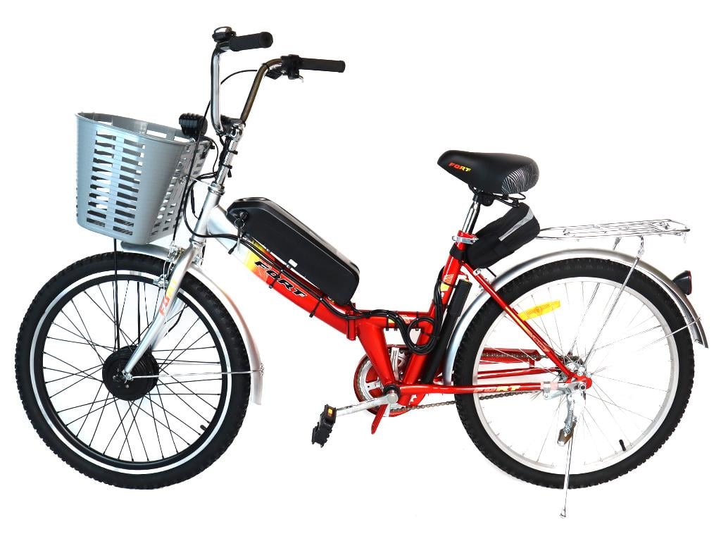Электровелосипед складной Smart с LCD диплеем 24" 36-48 В 350 Вт и литий-ионным аккумулятятором 13 Ач в сумке (10108321)