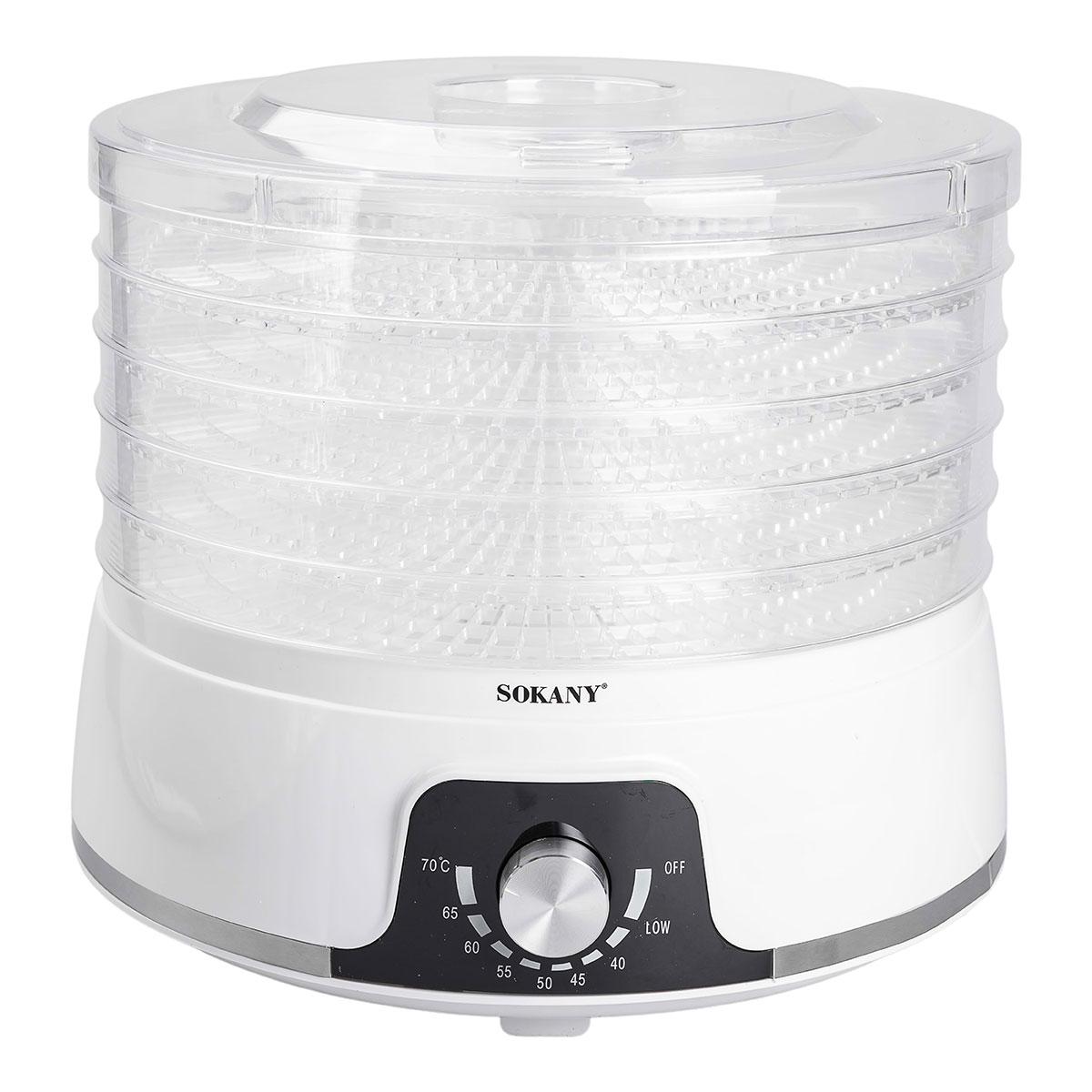 Сушилка для фруктов и овощей Sokany электрическая 5 лотков 350 Вт (5937) - фото 3 Сушилка для фруктов и овощей Sokany электрическая 5 лотков 350 Вт (5937) - фото 3