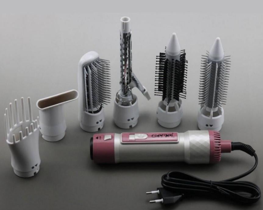 Стайлер-фен для укладки волос Gemei GM-4836 1200 Вт Розовый (2104618631) - фото 13 Стайлер-фен для укладки волос Gemei GM-4836 1200 Вт Розовый (2104618631) - фото 13