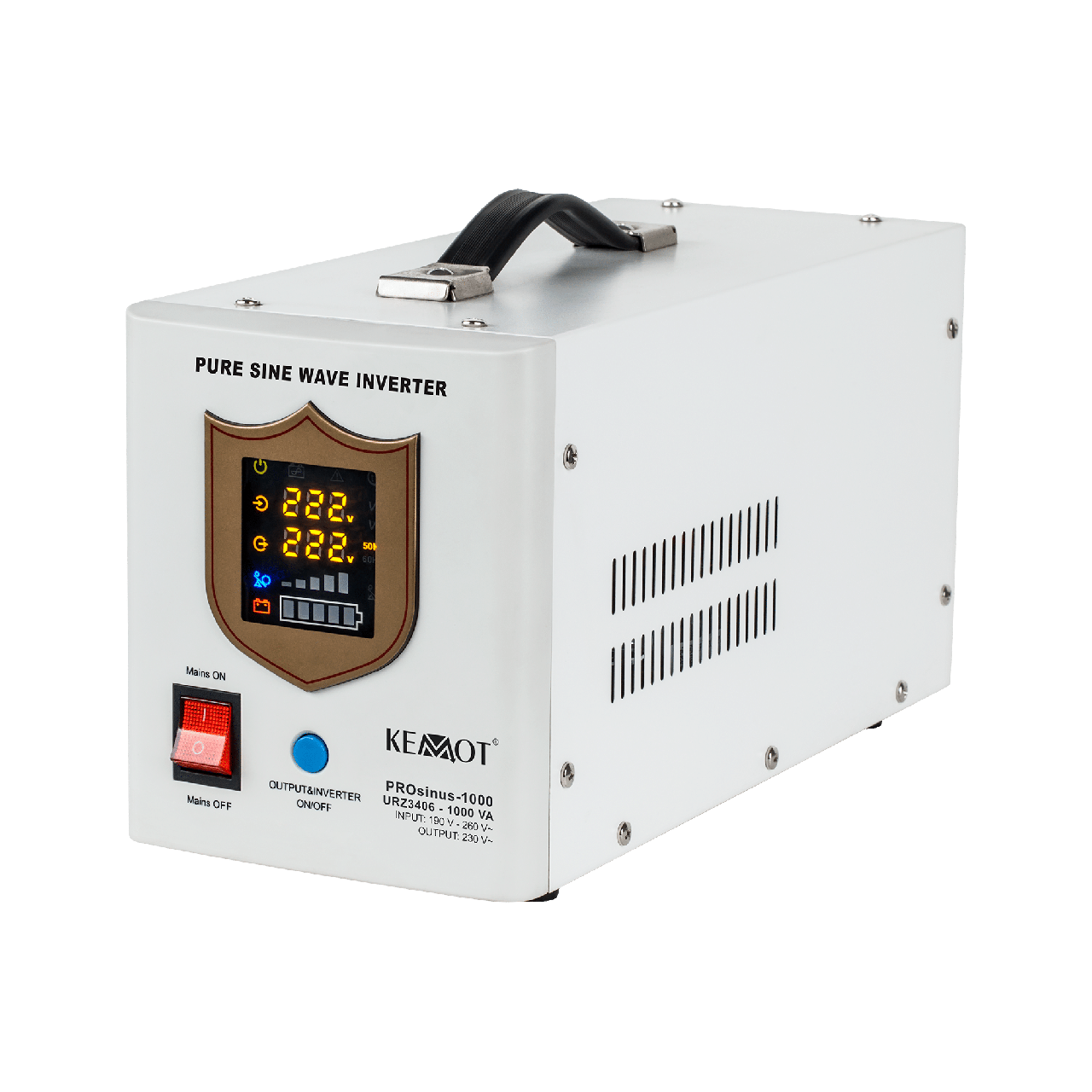 Джерело безперебійного живлення Kemot PROsinus-1000 12V/230V 1000VA/700W URZ3406 (2269197766)