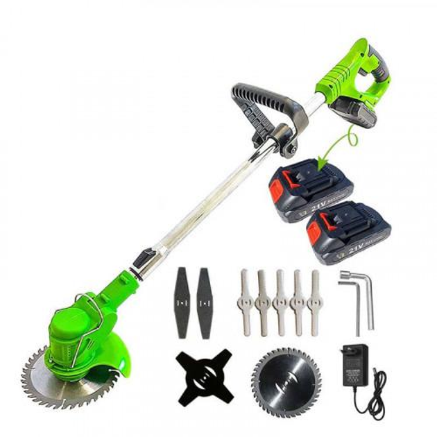 Триммер-коса с 2 аккумуляторами KIYOSHI WL-I30I со сменными насадками и регулировкой высоты штанги 21 Вт (2766999117) Триммер-коса с 2 аккумуляторами KIYOSHI WL-I30I со сменными насадками и регулировкой высоты штанги 21 Вт (2766999117)