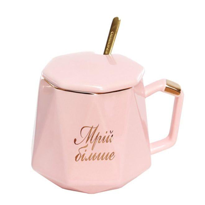 Заварник порцеляновий з кришкою і ложечкою Flora Мрій більше 0,42 л (32148)