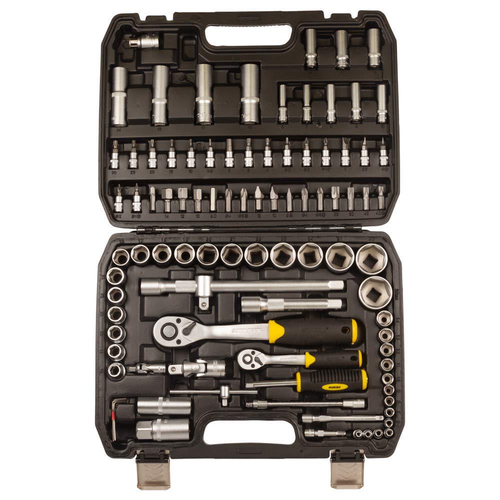 Набір насадок торцевих і біт Sigma CrV mid 1/4" & 1/2" 94 шт. (6003761) - фото 6