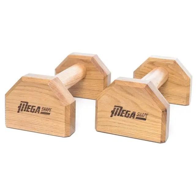 Упори для віджимань WCG MegaShape дерев'яні 25 см Світло-коричневий (MSPAR25-2-1)