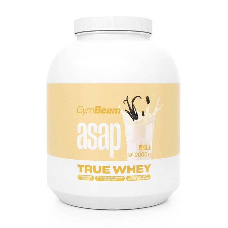 Протеин сывороточный с пробиотиком и ферментами GymBeam Asap True Whey 2 кг Ваниль