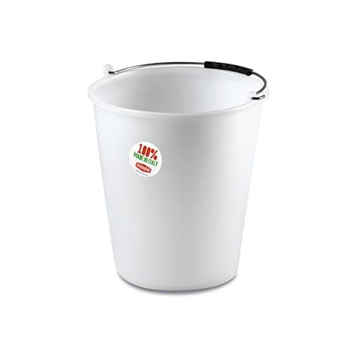 Ведро с ручкой Stefanplast 22123 пластиковое 12 л Белый (26357035)