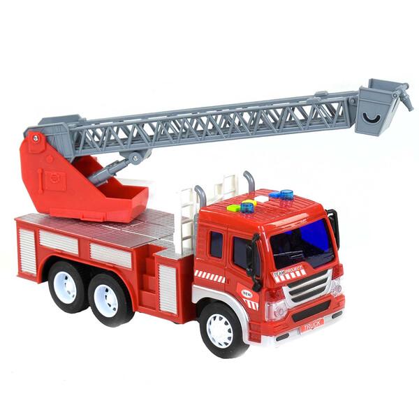 Пожарная машина Wenyi инерционная со светом и звуком Красный (59092)