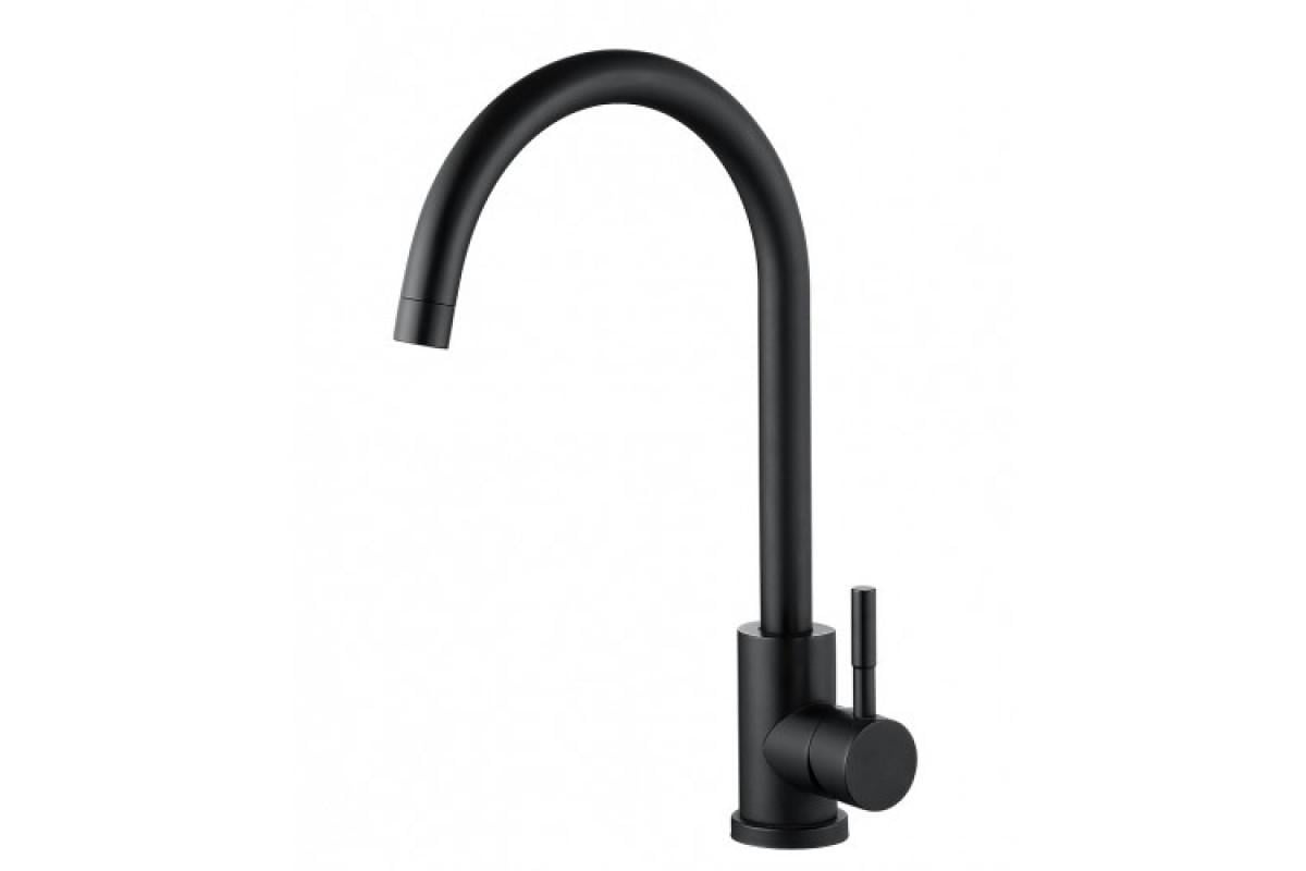 Змішувач для кухні Frap F40899-4 1036513 одноважільний Чорний (102579)