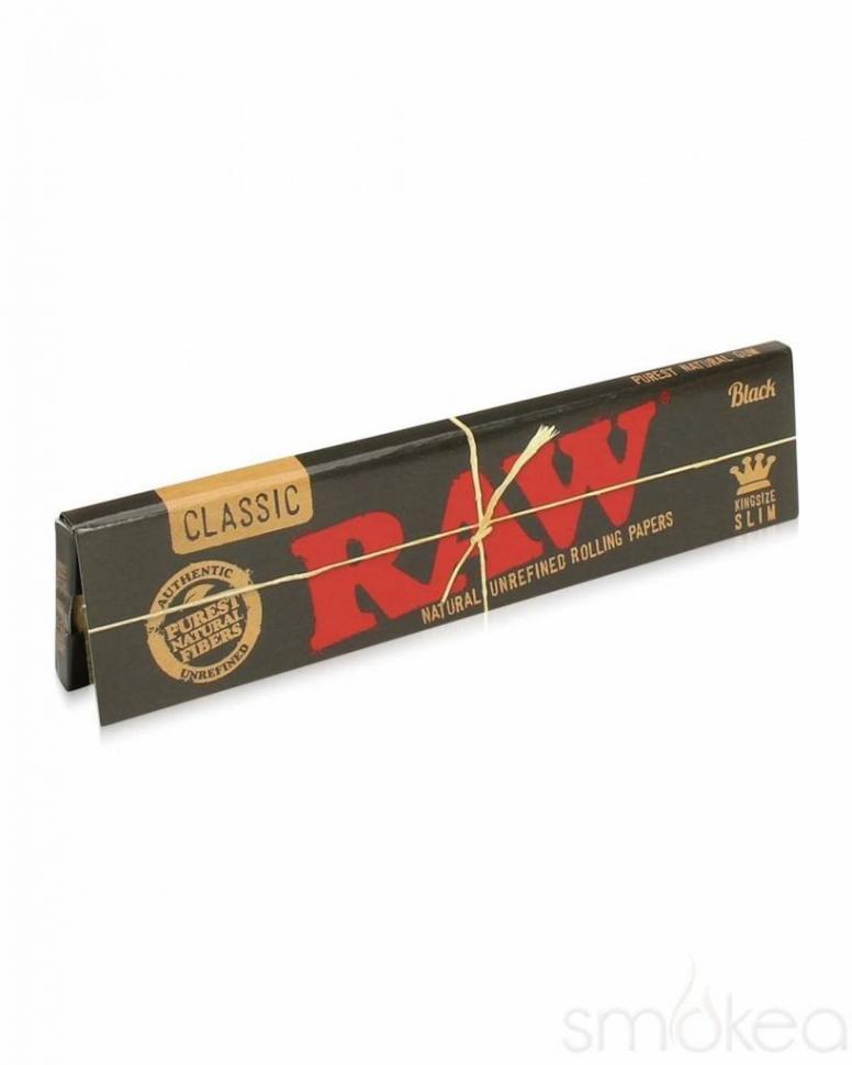 Папір для самокруток RAW BLACK ULTRA THIN King Size Slim