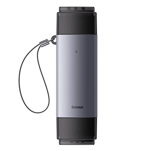 Кардидер BASEUS Lite Series USB-A & Type-C to SD/TF Card Reader Grey (KST-WKQX060113)