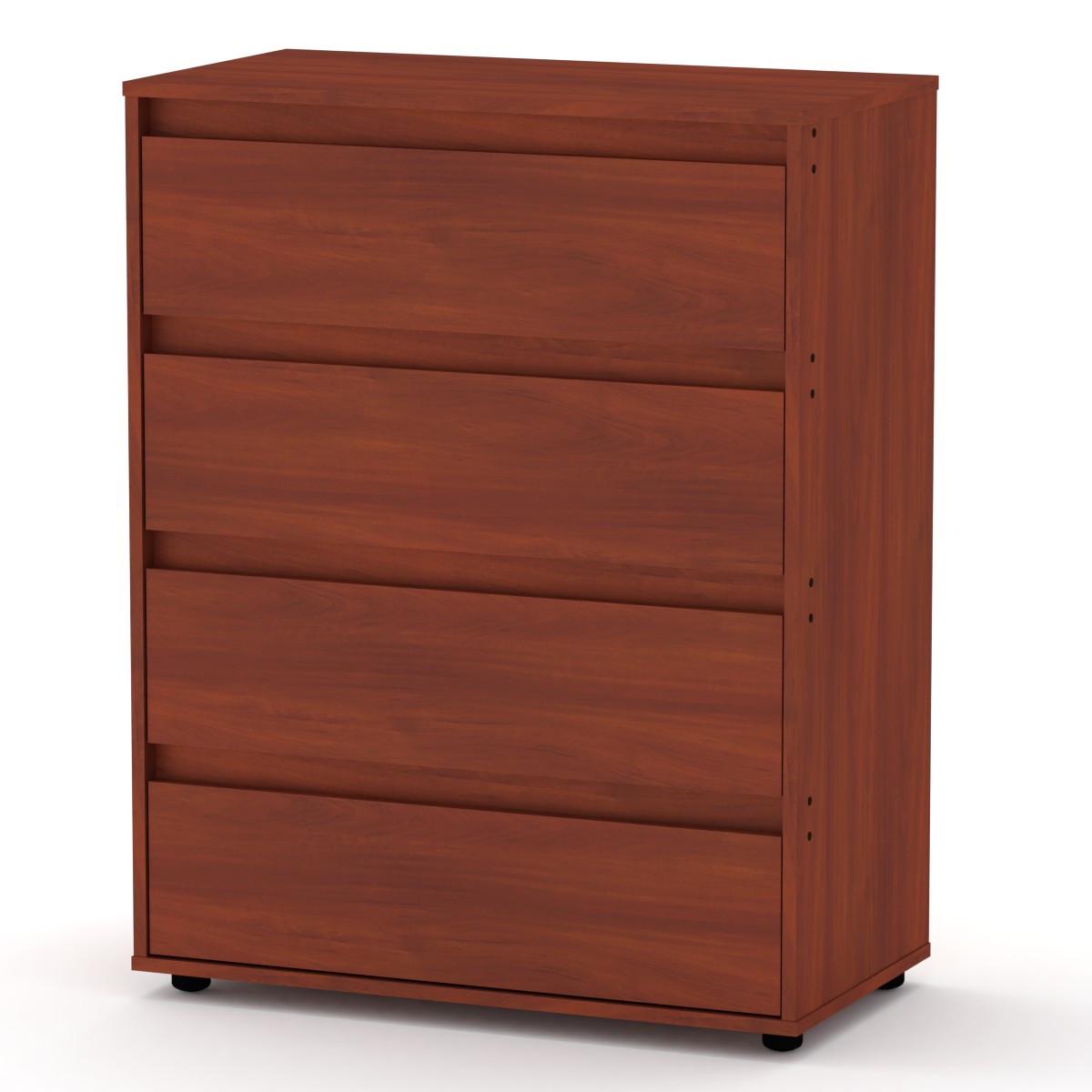 Комод Компаніт з 4 шухлядами 80х42х103 см Яблуня (26966107) - фото 1 Комод Компаніт з 4 шухлядами 80х42х103 см Яблуня (26966107) - фото 1