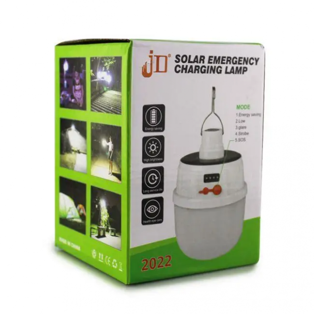 Кемпінговий ліхтар Solar Emergency Charging Lamp (JD2022) - фото 2