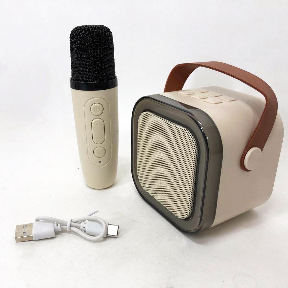 Колонка портативна з караоке мікрофоном та RGB підсвічуванням K12 10W Bluetooth Білий - фото 16 Колонка портативна з караоке мікрофоном та RGB підсвічуванням K12 10W Bluetooth Білий - фото 16