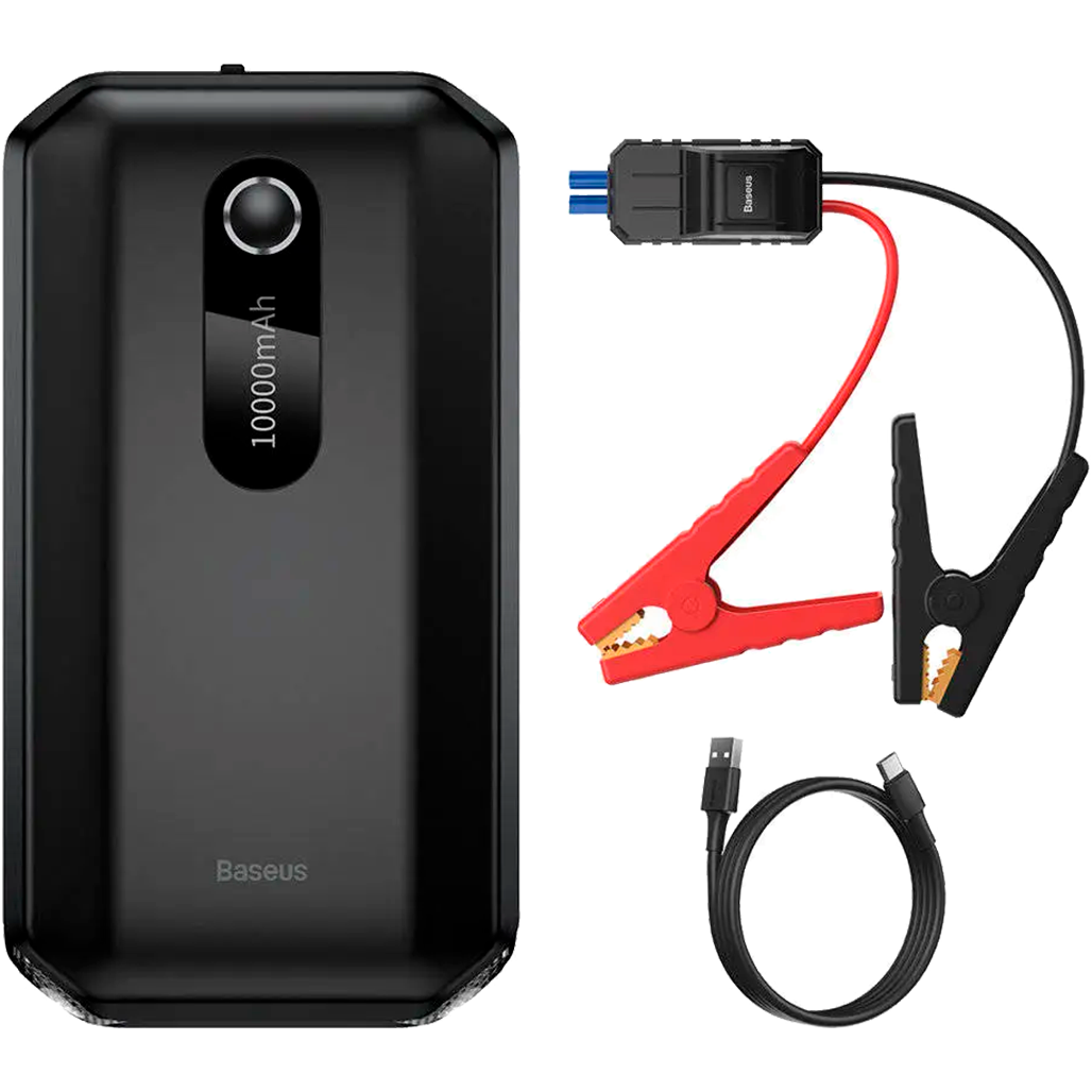 Пуско-зарядное устройство Baseus Super Energy Air Car Jump Starter 10000mAh Black (CGNL020101) - фото 1