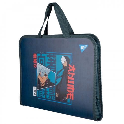 Папка-портфель YES Anime FC на блискавці з тканинними ручками (492247)