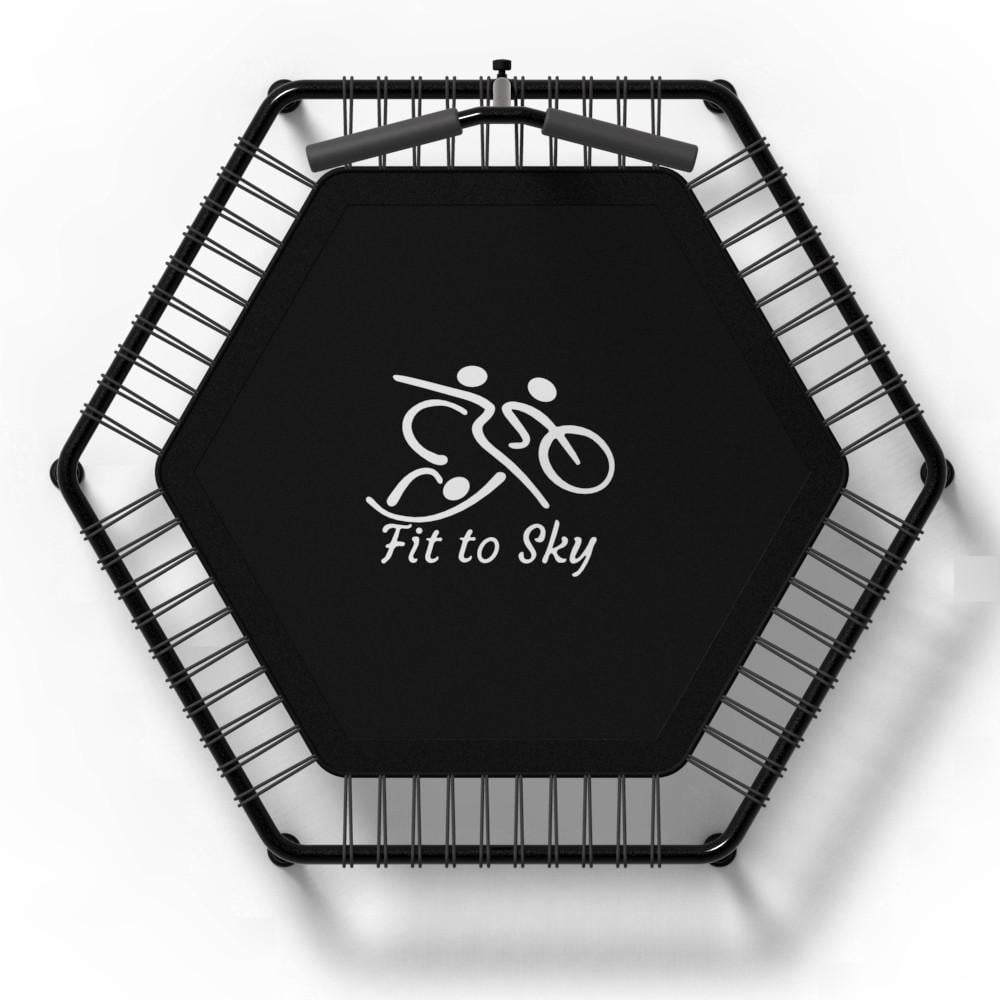 Батут з ручкою FitToSky для фітнесу 127 см Чорний - фото 4 Батут з ручкою FitToSky для фітнесу 127 см Чорний - фото 4