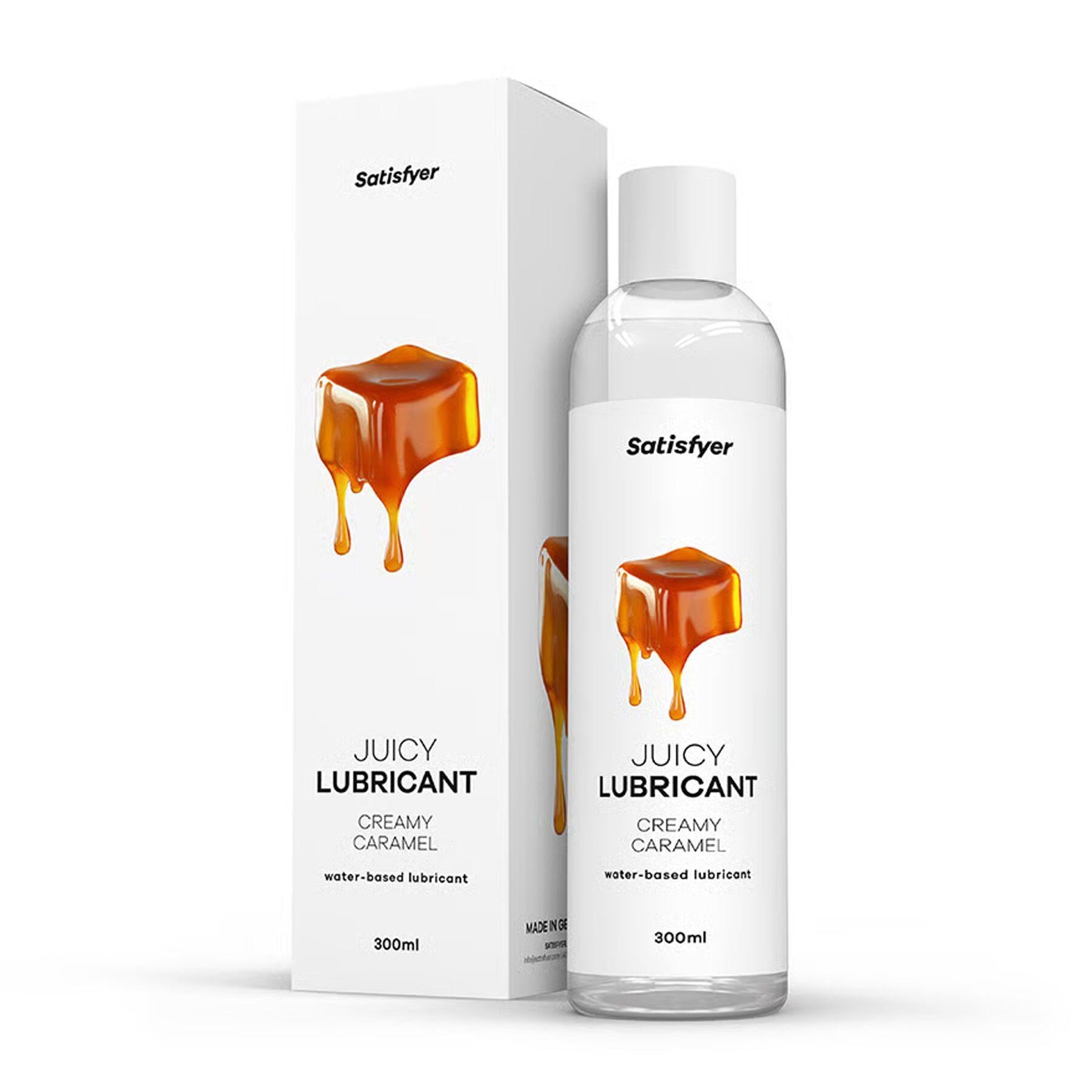 Лубрикант на водній основі Satisfyer Juicy Lubricant Creamy Caramel water based 300 мл (BLS2718)