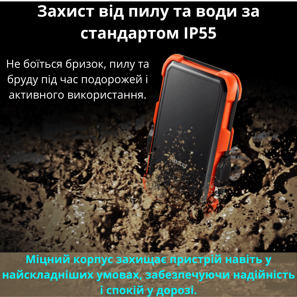 Жесткий диск внешний Apacer USB 3.1 HDD портативный противоударный 1 тб (AC630-1ТБ) - фото 9