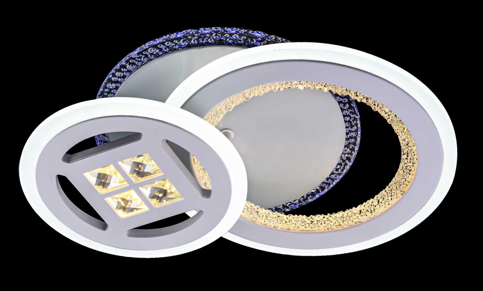 Люстра світлодіодна Valeso V 3253-1+1C WH без пульта - фото 3 Люстра світлодіодна Valeso V 3253-1+1C WH без пульта - фото 3