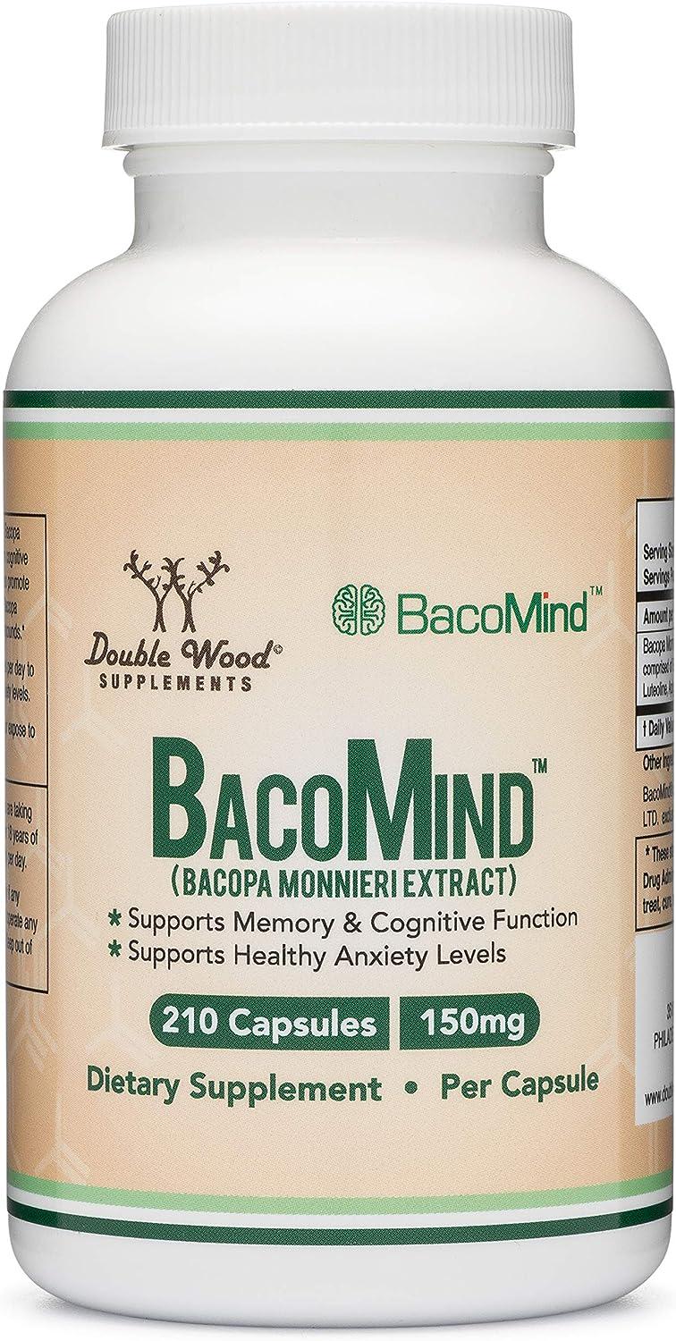 Экстракт бакопы Double Wood Supplements Bacomind Bacopa Extract 210 capsules