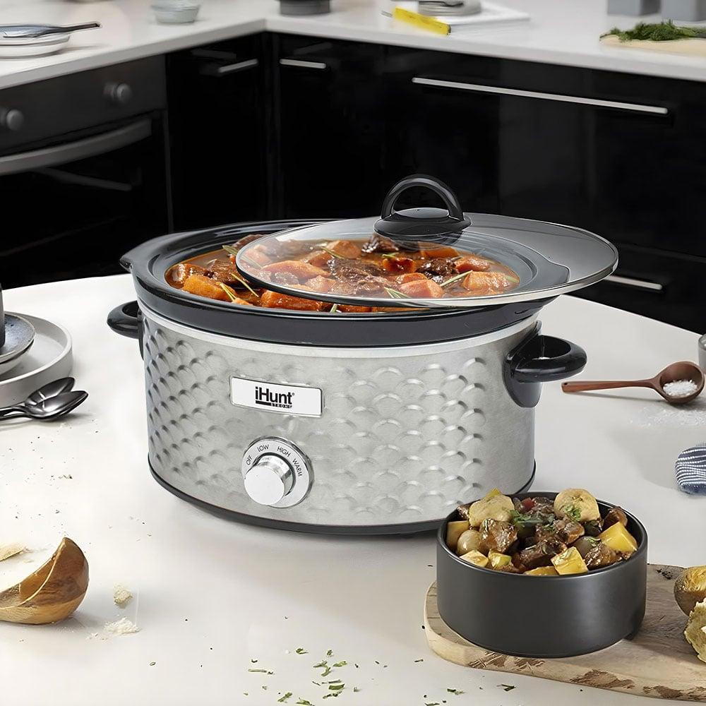 Мультиварка iHunt Bro Slow Cooker PRO нержавеющая сталь 4,25 л 220 Вт Серебряный - фото 3