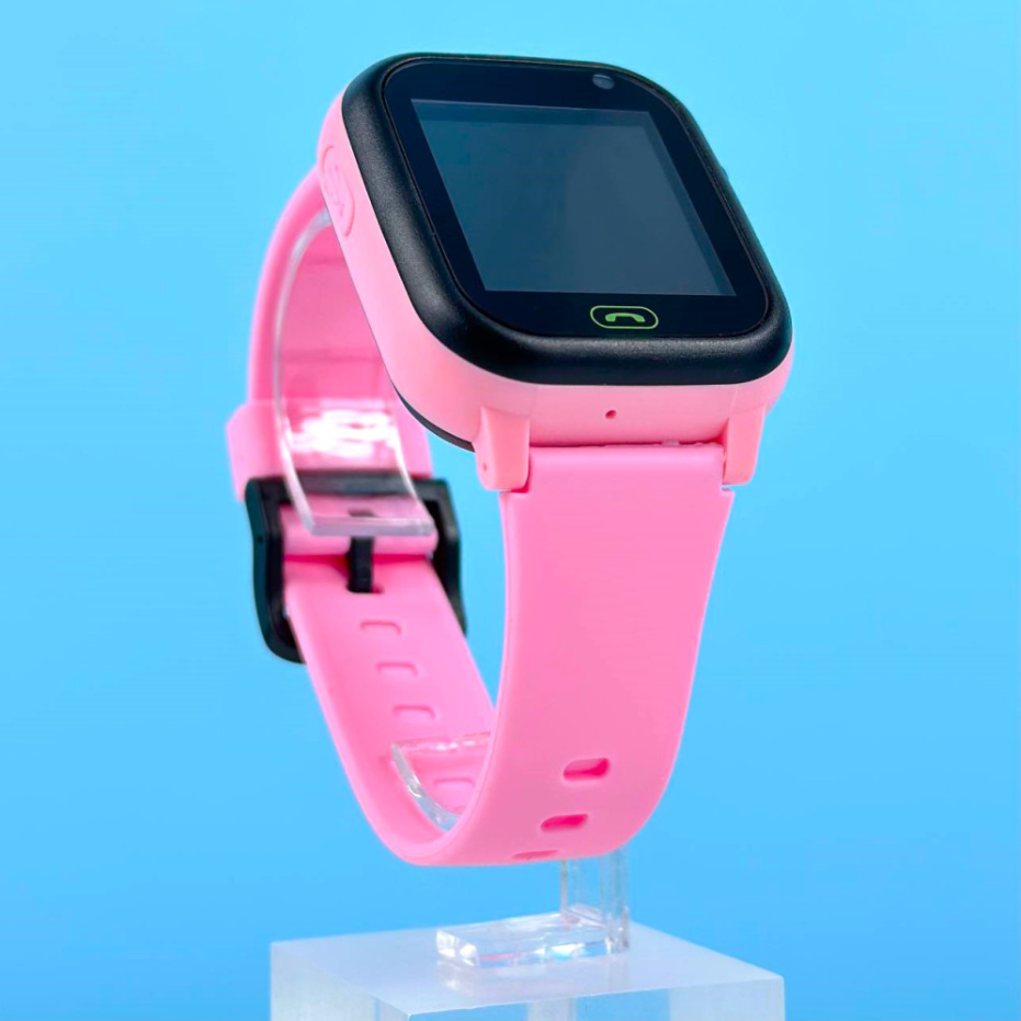 Смарт часы-телефон детские C005 с камерой GPS SIM-карта Pink (18331) - фото 2