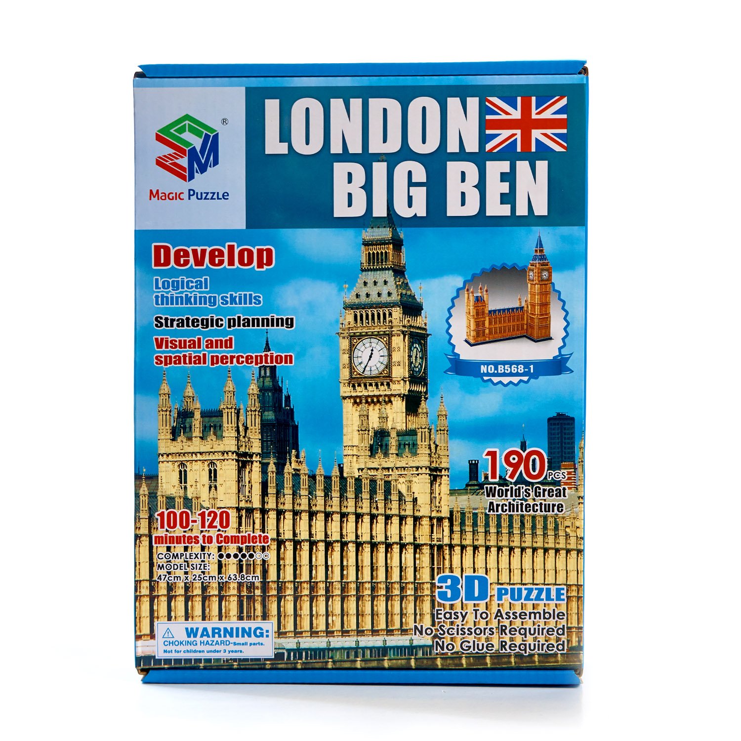 Огромные 3D пазлы Big Ben трехмерный конструктор-головоломка - фото 2