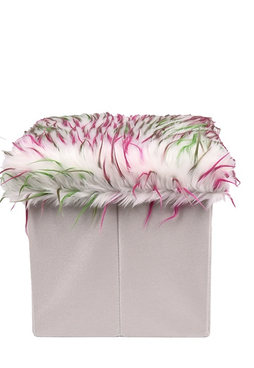 Тумба-пуф складной R33447 Mossy 35х35х33 см Белый Тумба-пуф складной R33447 Mossy 35х35х33 см Белый