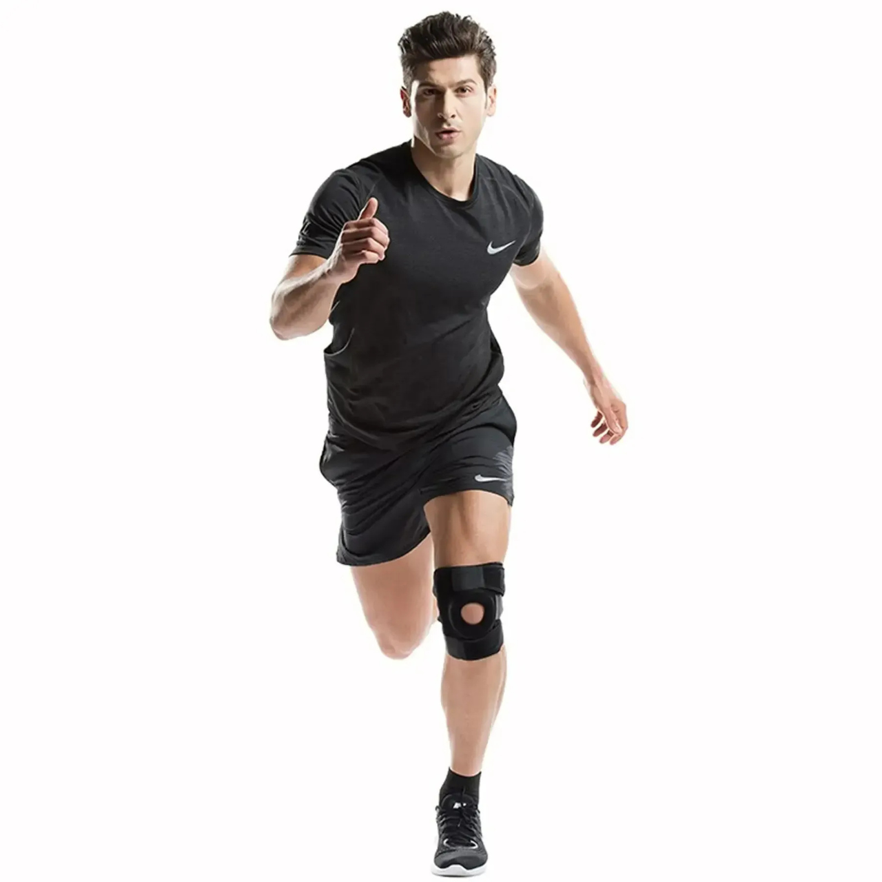 Бандаж на колено эластичный Kosmodisk Knee Support Черный (6967549418) - фото 7