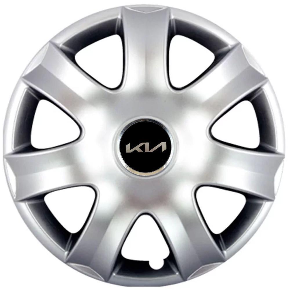 Колпаки SJS 223 с логотипом Kia NEW 4 шт. R14 Серебряный (2789080871)