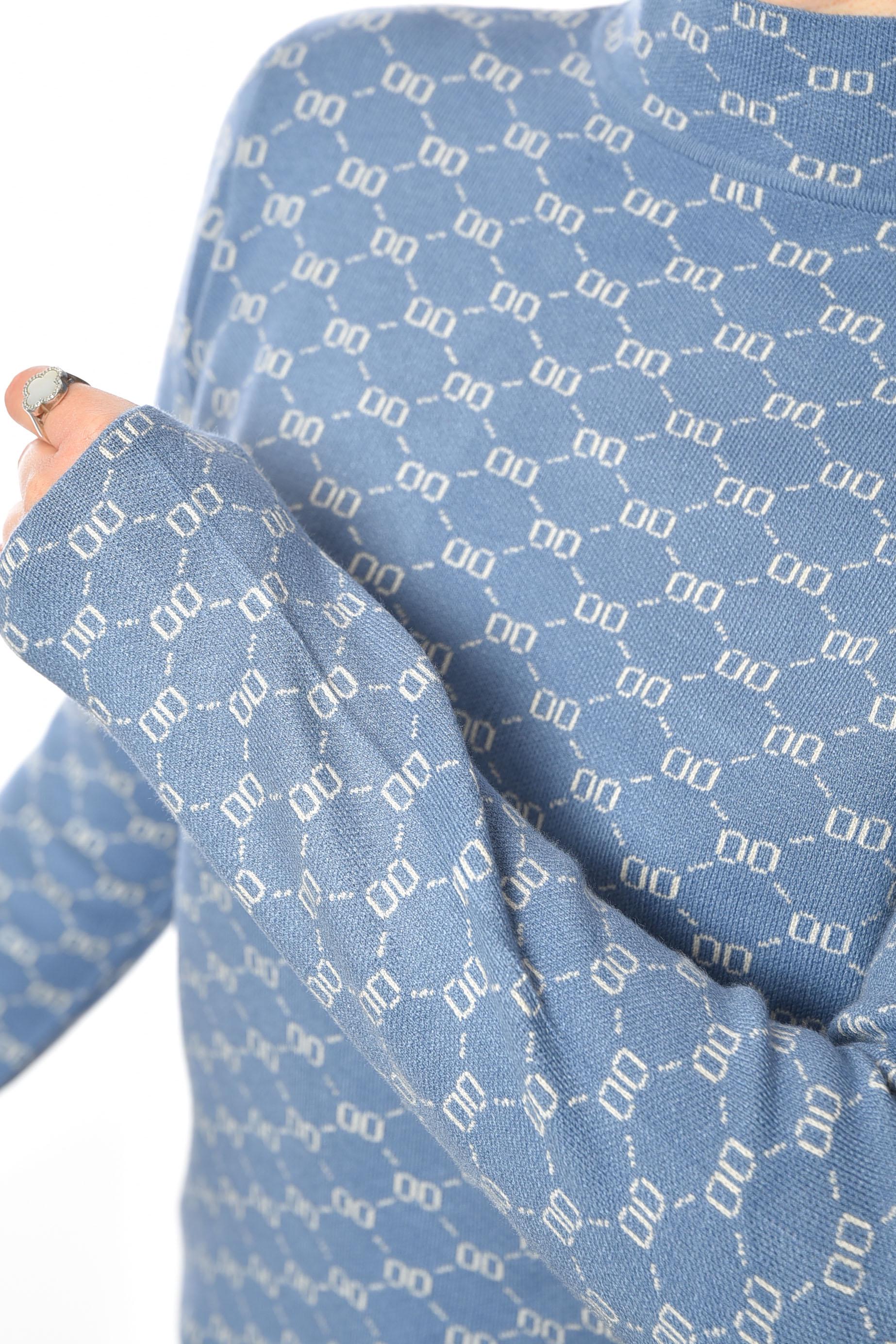 Светр жіночий S-M Блакитний (192397) - фото 4 Светр жіночий S-M Блакитний (192397) - фото 4