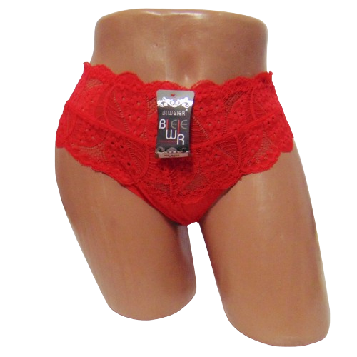 Трусы с кружевом Biweier 8008 3XL Красный