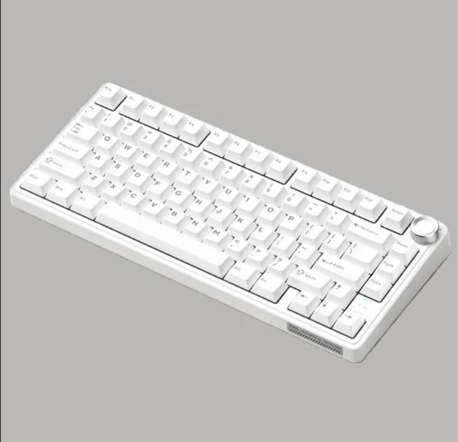 Клавіатура ігрова Royal Kludge R75 дротова механічна із підсвічуванням з підтримкою HOT-SWAP Snow Royal Switch - фото 3 Клавіатура ігрова Royal Kludge R75 дротова механічна із підсвічуванням з підтримкою HOT-SWAP Snow Royal Switch - фото 3