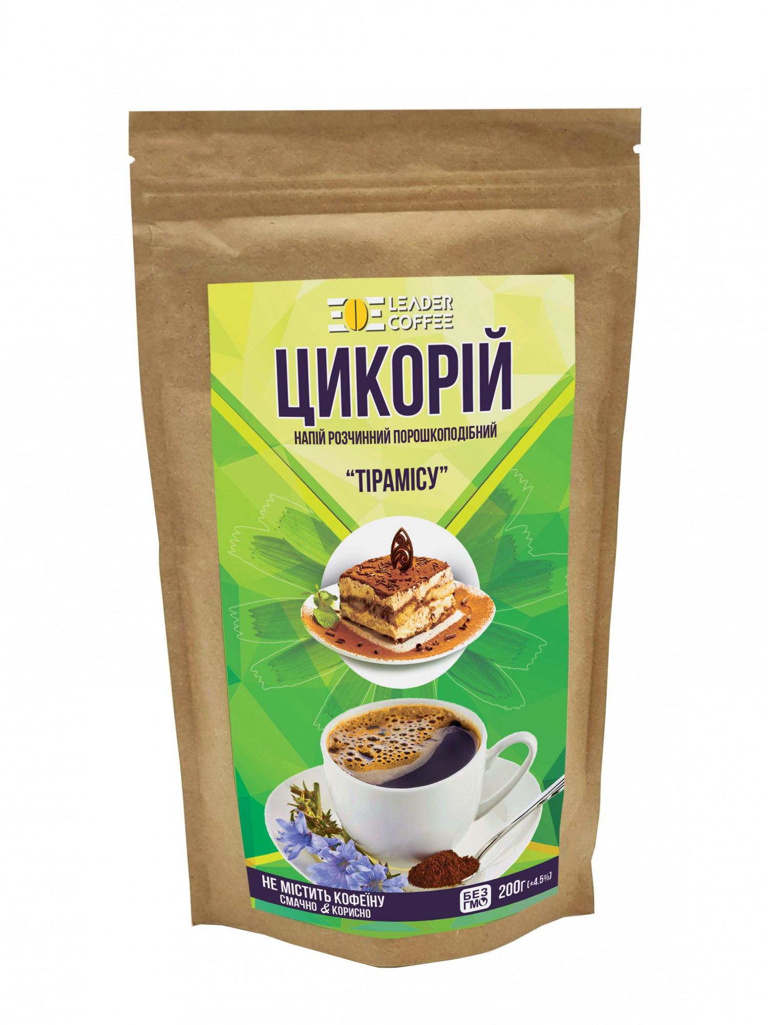 Цикорій розчинний ТМLEADERCOFFEE Тірамісу 200 г (1571375298)