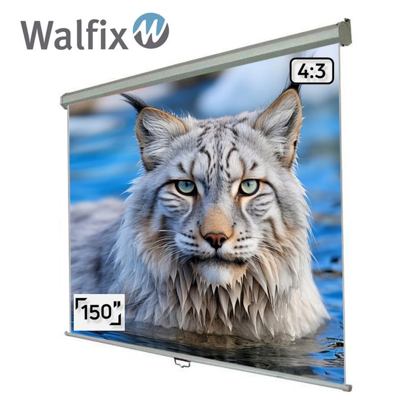 Екран проекційний Walfix SNM-5 настінний стельовий 150" 300x225 см 4:3 (tf539) - фото 5 Екран проекційний Walfix SNM-5 настінний стельовий 150" 300x225 см 4:3 (tf539) - фото 5