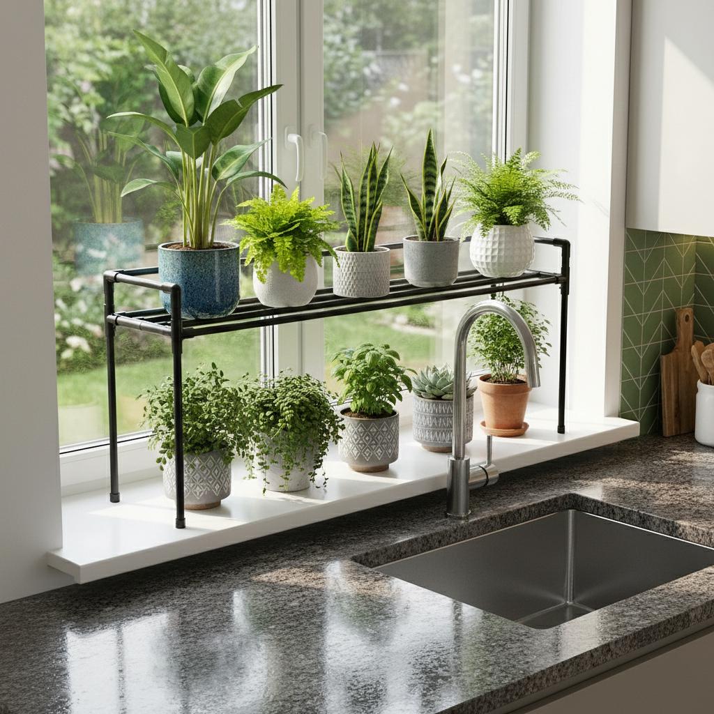 Подставка для цветов на подоконник Lucia Black (16911779) - фото 8 Подставка для цветов на подоконник Lucia Black (16911779) - фото 8