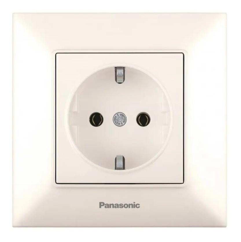 Розетка із заземленням Panasonic Arkedia Slim WNTC02022BG-UA Кремовий