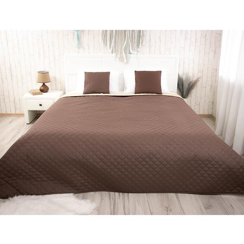 Покрывало двухстороннее Руно Барселона 150x212 см Шоколадный/Молочный (28092393)