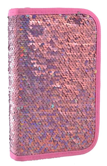 Пенал твердый YES Sequins Розовый (532421)